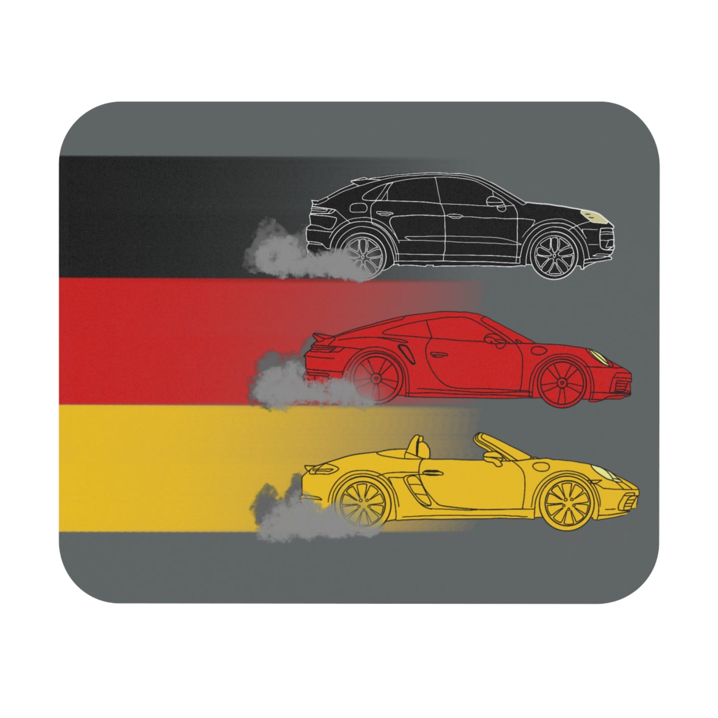 Porsche German flag Mouse Pad