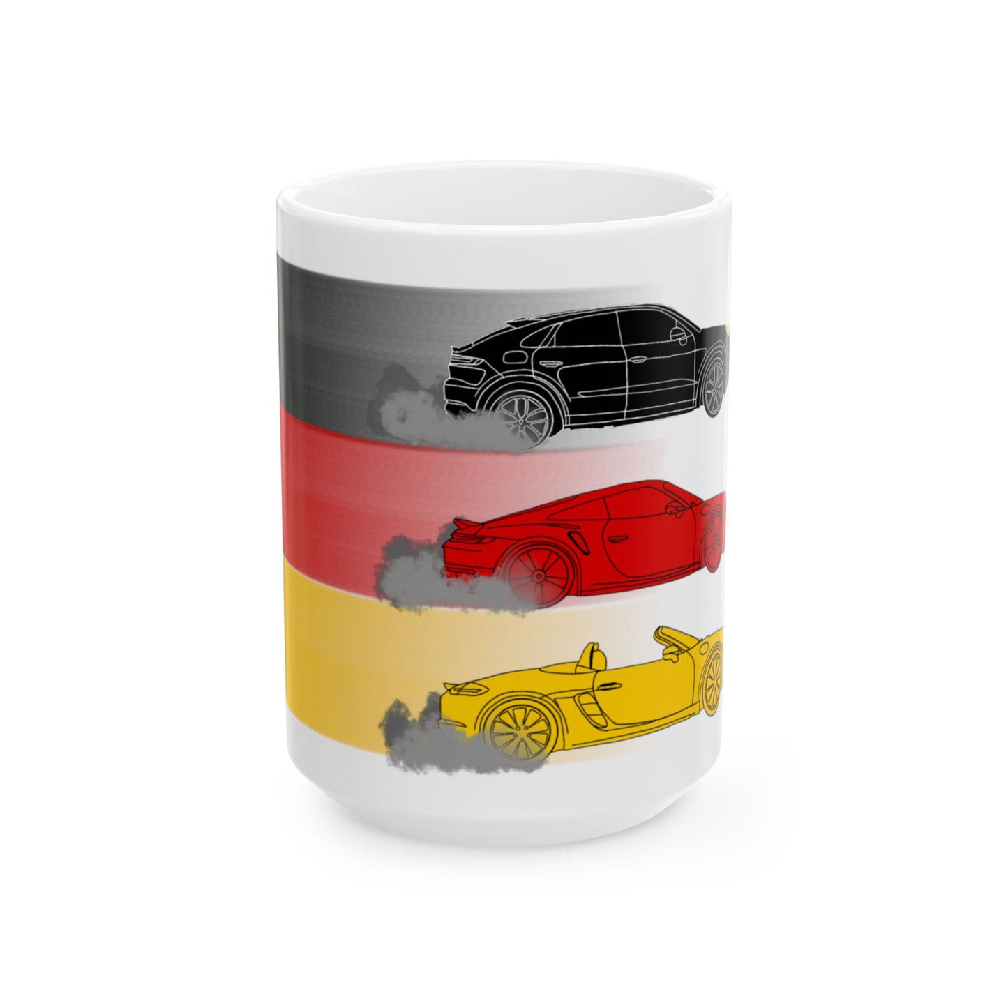 German flag coffee cup