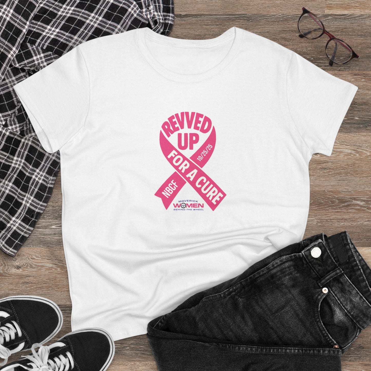 Revved Up for a cure! Womens T