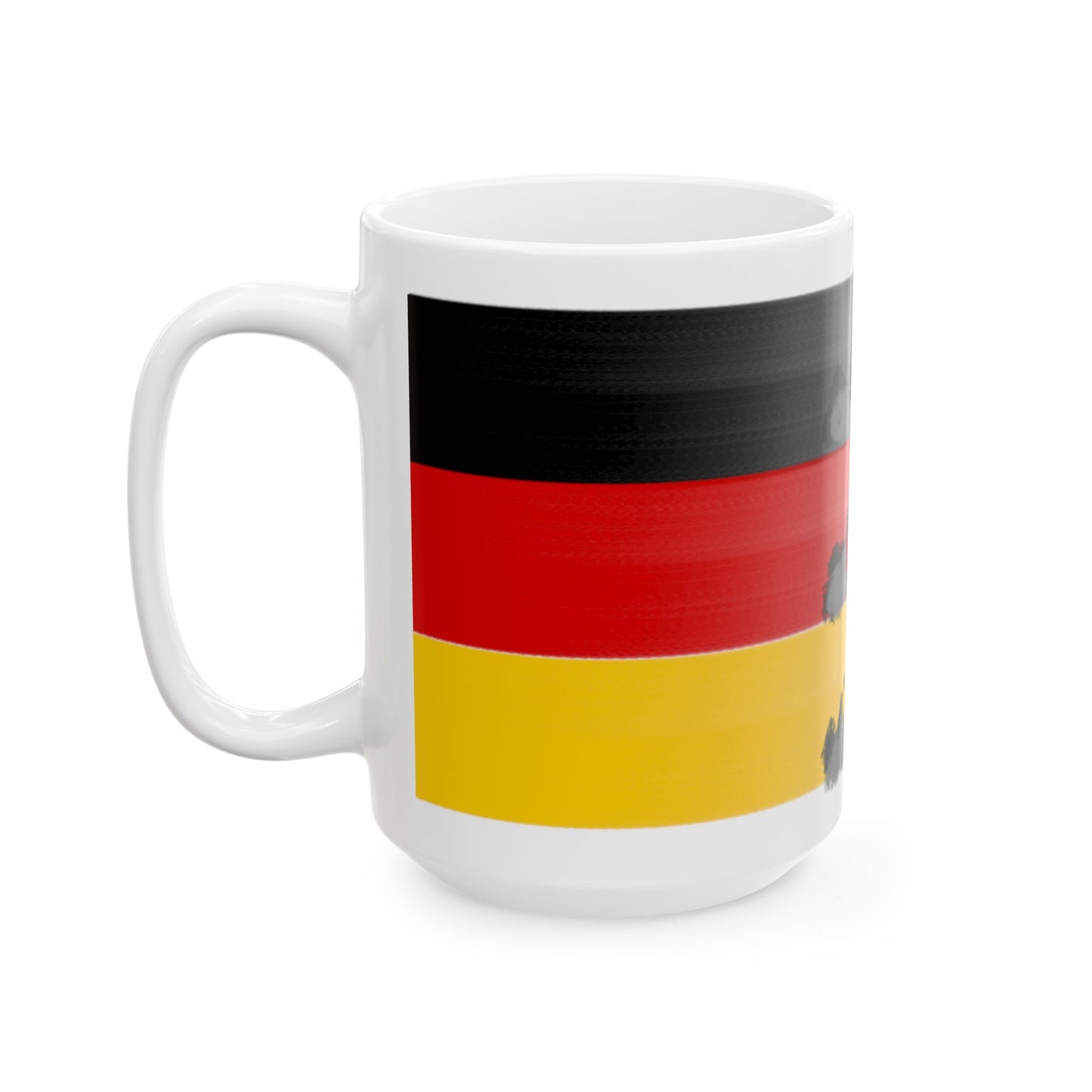 German flag coffee cup