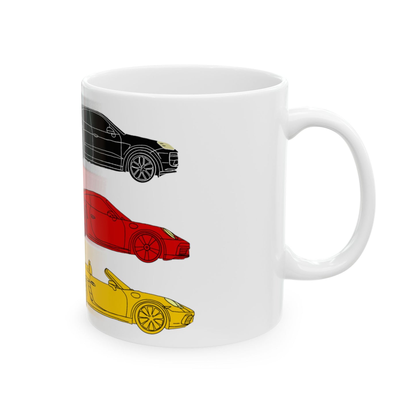 German flag coffee cup